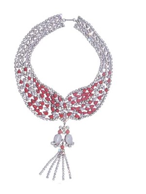 Lot 3162 - Scemama Collar with Simulated Moonstones and...