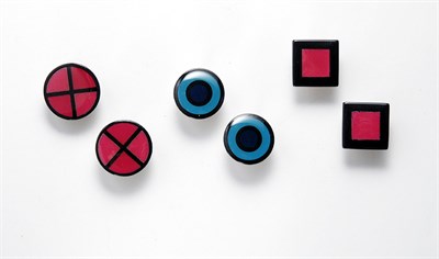 Lot 3241 - Three Pairs of Yves Saint Laurent Mondrian...