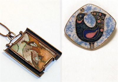 Lot 3210 - Scholtz & Lammel Pendant and Rooster Brooch...