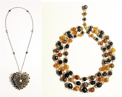 Lot 3184 - Two Gripoix Necklaces France, circa 1955 The...