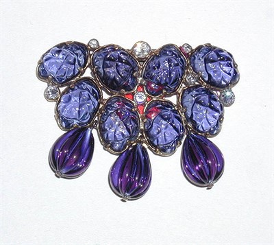 Lot 3092 - Eisenberg Clip with Three Pendants USA,...