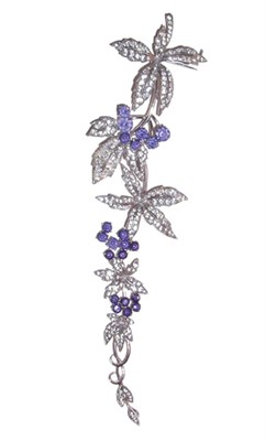 Lot 3177 - Dior Flower and Leaves Chateleine Brooch...