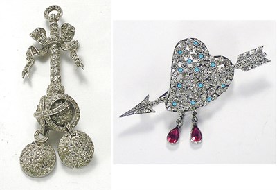 Lot 3178 - Two Dior Brooches Germany, 1959 and France,...