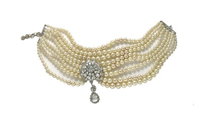 Lot 3174 - Dior Eight-Stranded Faux Pearl Choker with...