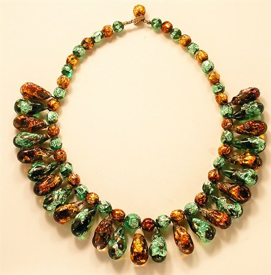 Lot 3213 - Lamp Bead Collar Italy, late 1950s Polychrome...