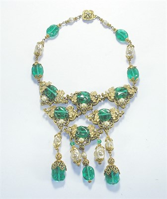 Lot 3140 - Haskell Indian Style Necklace USA, circa 1955...