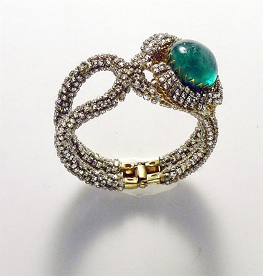 Lot 3138 - Haskell Bangle Bracelet USA, circa 1955 Roses...