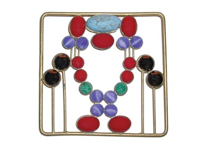Lot 3281 - Chloe Joseff Hoffman Inspired Brooch Karl...