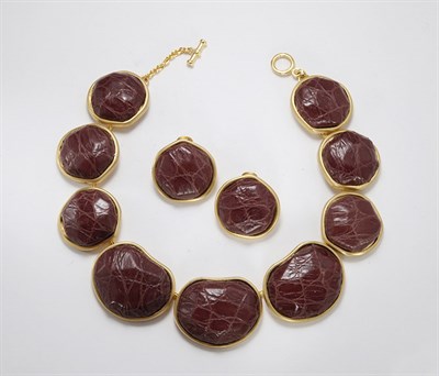 Lot 3298 - Valentino Collar and Button Earclips Ugo...