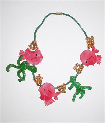 Lot 3229 - Vedie Fish and Polyps Necklace France, early...