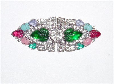 Lot 3100 - Trifari Fruit Salad Brooch Convertible into...