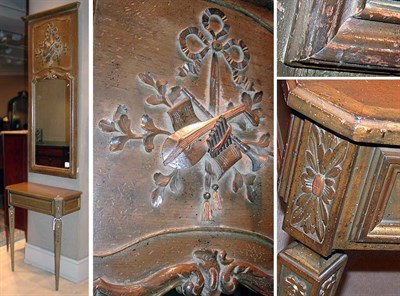 Lot 425 - Louis XV Style Wormed Fruitwood Console and...