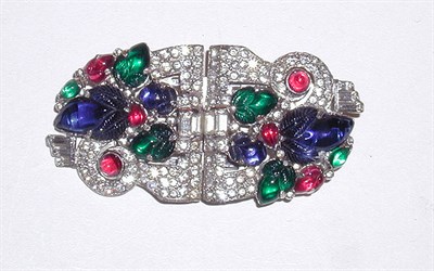 Lot 3099 - Trifari Fruit Salad Brooch Convertible into...