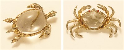 Lot 3117 - Two Trifari Lucite Brooches USA, 1943 Each of...