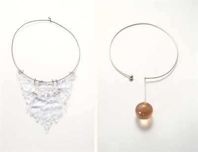 Lot 3333 - Two Modernist Armani Necklaces Sharra Pagano...