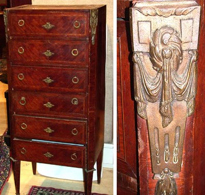 Lot 344 - Louis XVI Style Mahogany Semainier With a...