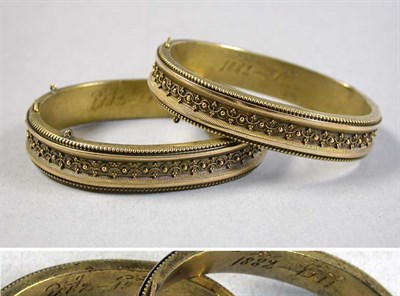 Lot 482 - Two Bangle Bracelets