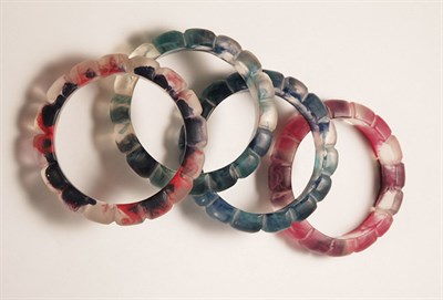 Lot 3306 - Set of Four Missoni Bangle Bracelets Rosita...