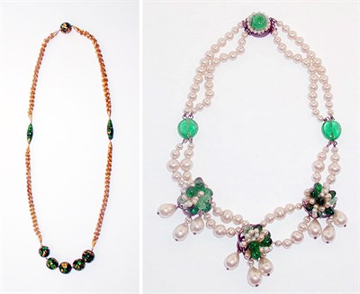Lot 3144 - Rousselet Sautoir and Three Pendant Necklace...