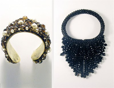 Lot 3217 - Coppola & Toppo Beaded Necklace and Cuff Italy,...