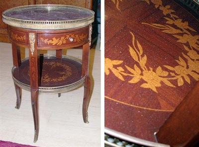 Lot 164 - Louis XV Style Marquetry Inlaid Mahogany...