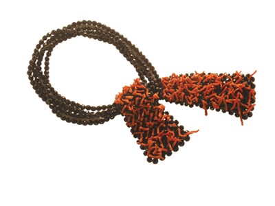 Lot 3220 - Coppola & Toppo Beaded Scarf Necklace Italy,...