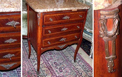 Lot 231 - Transitional Louis XV/XVI Style Side Cabinet...