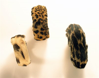 Lot 3291 - Set of Three Correani Leopard Skin Bracelets...