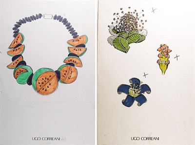 Lot 3284 - Two Ugo Correani Original Drawings Italian,...
