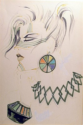Lot 3299 - Antonio Lopez Original Drawing For Shara...