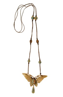 Lot 3004 - Bonte Butterfly Pendant Necklace France, early...