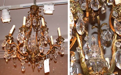 Lot 388 - Louis XV Style Gilt-Metal Eight-Light...