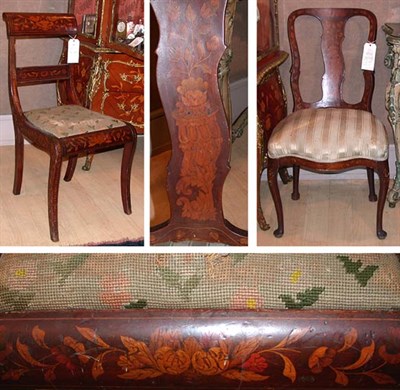 Lot 463 - Two Dutch Marquetry Inlaid Mahogany...