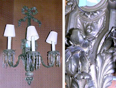 Lot 362 - Louis XVI Style Bronze Three-Light Sconce...