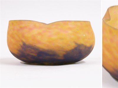 Lot 2484 - Daum Nancy Frosted Glass Bowl Of circular form,...