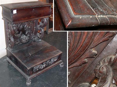 Lot 584 - Italian Baroque Walnut Prie Dieu