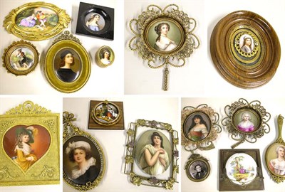 Lot 230 - Group of Porcelain Plaques Approximately...