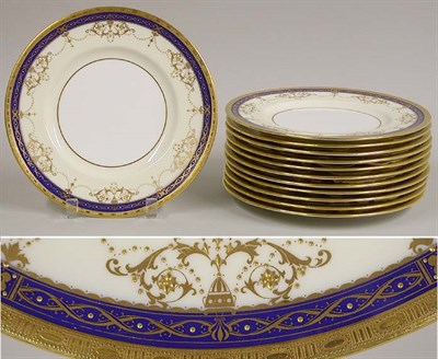 Lot 165 - Set of Twelve Minton Porcelain Service Plates...
