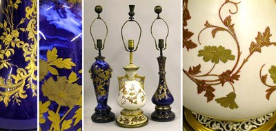 Lot 438 - Group of Three English Porcelain Vases Each...