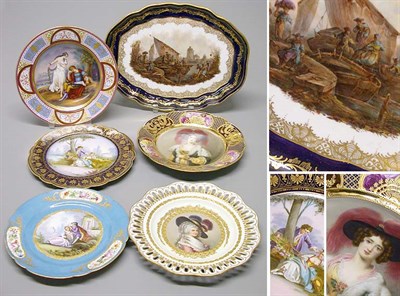Lot 253 - Group of Six Continental Porcelain Articles...