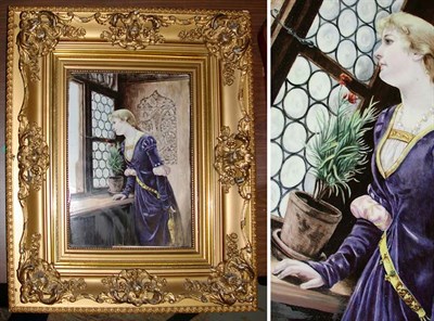 Lot 386 - Continental Porcelain Plaque Depicting a...