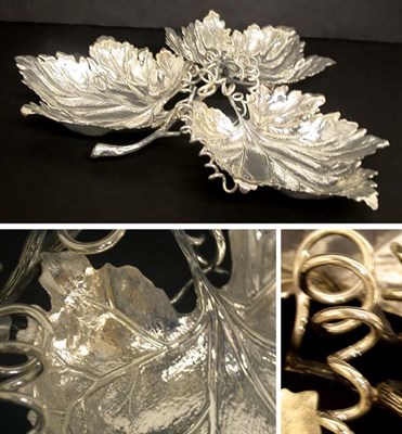 Lot 278 - Buccellati Sterling Silver Tripartite Dish Of...