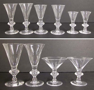 Lot 478 - Steuben Glass Stemware Service Comprising...