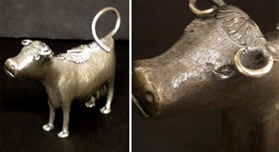 Lot 289 - American Sterling Silver Cow Cream Pot Height...