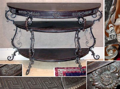 Lot 110 - Continental Rococo Style Patinated-Metal and...
