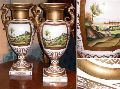 Lot 497 - Pair of Paris Porcelain Neoclassical Style...