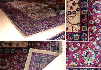 Lot 640 - Indo-Sarouk Carpet North India, circa 1925 The...