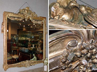 Lot 2598 - Louis XVI Style Gilt Carved Wood Mirror Of...