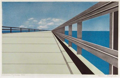 Lot 1195 - Ralston Crawford OVERSEAS HIGHWAY Color...