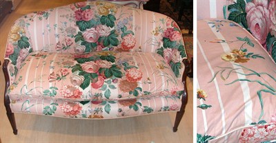Lot 263 - George III Style Mahogany and Upholstered...
